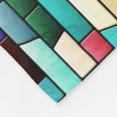 Ägyptische Katze - Mosaikkunst Fleecedecke (Ecke)