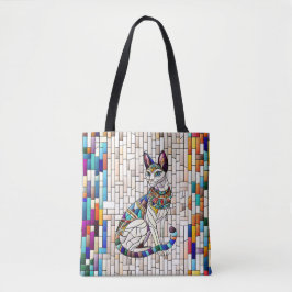 Ägyptische Katze - Mosaikkunst Tasche