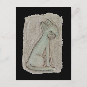 Ägyptische Katze Postkarte