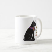 Ägyptische Katzen-Göttin Bastet Kaffeetasse (VorderseiteRechts)