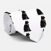 Ägyptische Katzen-Göttin Bastet Krawatte (Gerollt)