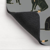 Ägyptische Katzen-Muster Mousepad (Ecke)