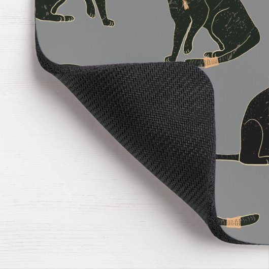 Ägyptische Katzen-Muster Mousepad (Ecke)