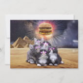 Ägyptische Katzen-Party Einladung (Rückseite)