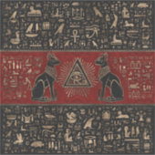 Ägyptische Katzen und Auge des Horus Aufkleber (Vorderseite)