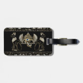 Ägyptische Katzen und Auge des Horus Gepäckanhänger (Rückseite horizontal)