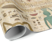 Ägyptische Katzen und Knöchelkreuz Geschenkpapier (Rolleneckpunkt)