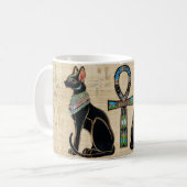 Ägyptische Katzen und Knöchelkreuz Kaffeetasse (Vorderseite Links)