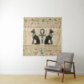 Ägyptische Katzen und Knöchelkreuz Wandteppich (Beispiel)