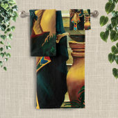 Ägyptische Königin Cat Dragon Badhandtuch Set