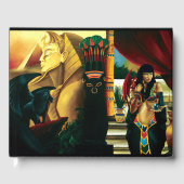 Ägyptische Königin Cat Dragon Gästebuch (Vorderseite)