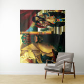 Ägyptische Königin Cat Dragon Wandteppich (Beispiel)