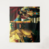 Ägyptische Königin Cat Dragon Wandteppich (Vorderseite)