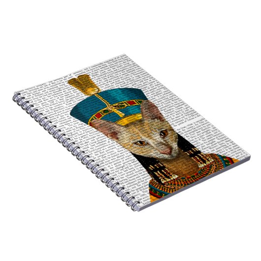 Ägyptische Königin Cat Notizblock (Rechte Seite)