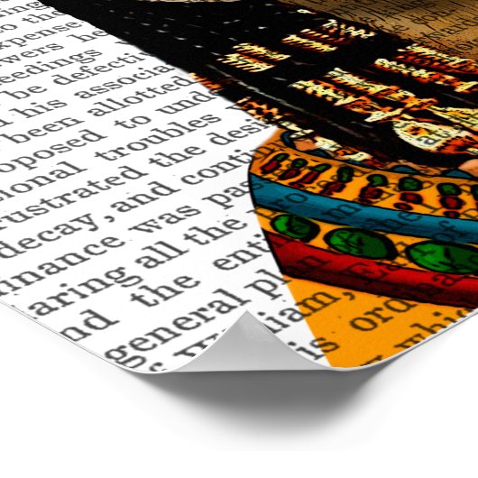 Ägyptische Königin Cat Poster (Ecke)