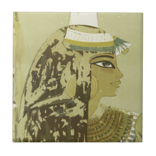 Ägyptische Königin der Antike Vintage Luxor Reise Fliese