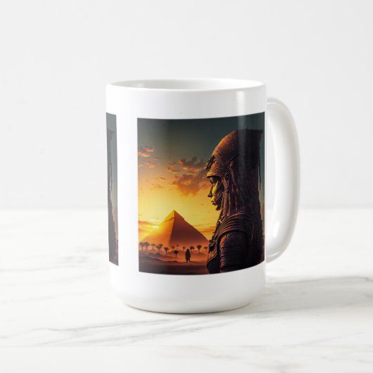 Ägyptische Königin Klassische Tasse, 15 oz Kaffeetasse (VorderseiteRechts)