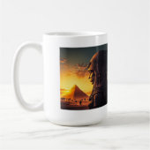 Ägyptische Königin Klassische Tasse, 15 oz Kaffeetasse (Links)