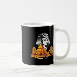 Ägyptische Königin Kleopatra Kopf Pyramid Ancient  Kaffeetasse
