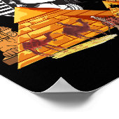 Ägyptische Königin Kleopatra Kopf Pyramid Ancient  Poster (Ecke)