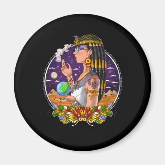 Ägyptische Königin Kleopatra Magnet (Vorne)