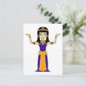 Ägyptische Königin Kleopatra Postkarte (Stehend Vorderseite)