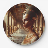 Ägyptische Königin Majestic Art: Altes Königtum Go Pappteller (Vorderseite)