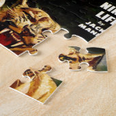 Ägyptische Königin und ihr Löwe Puzzle (Seite)