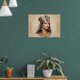 Ägyptische Königinnen-Wandkunst – Der Geist des Al Poster