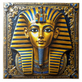 Ägyptische Königliche Goldene Maske - Tutankhamun Fliese (Vorderseite)
