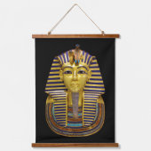 Ägyptische Königliche Goldene Maske Wandteppich Mit Holzrahmen (Vorderseite)