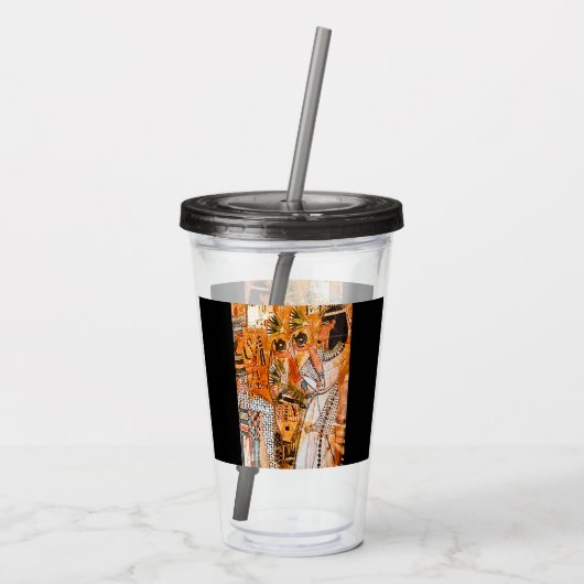 Ägyptische Kunst Acryltrinkbecher (Rückseite)