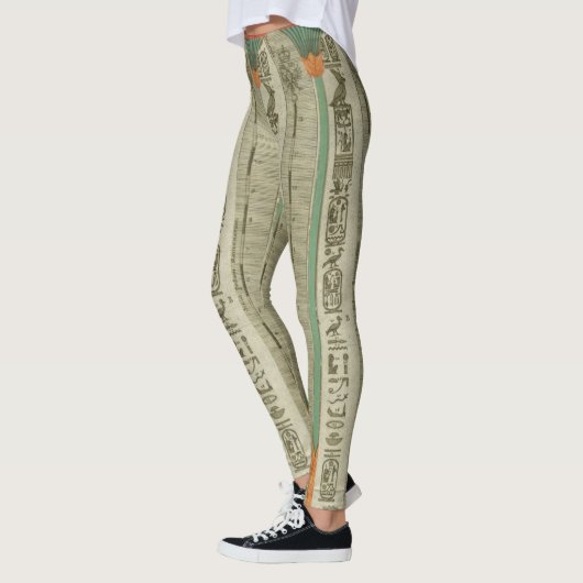 Ägyptische Kunst-Druck-Leggings Leggings (Links)