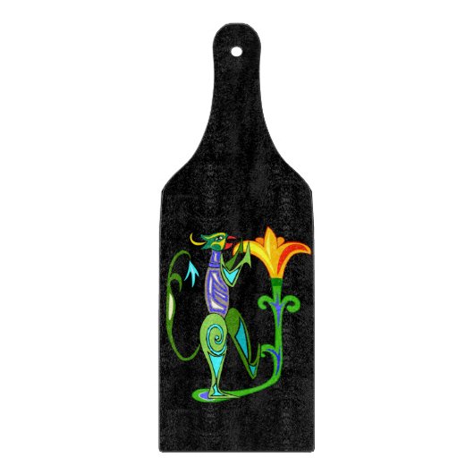 Ägyptische Kunst mit Lotus Blume Cutting Board Schneidebrett (Vorderseite)