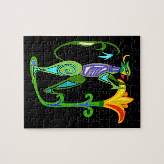 Ägyptische Kunst mit Lotus-Blume Puzzle (Horizontal)