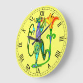 Ägyptische Kunst mit Lotus Blume römische Uhr (Winkel)