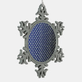 Ägyptische Kunst wird wiederhergestellt Schneeflocken Zinn-Ornament (Links)