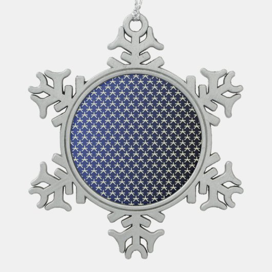 Ägyptische Kunst wird wiederhergestellt Schneeflocken Zinn-Ornament (Vorderseite)