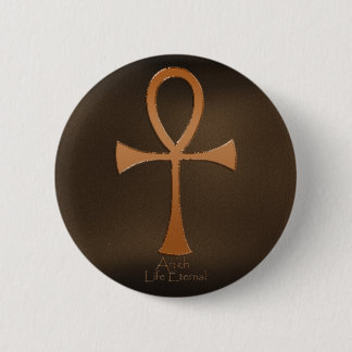 Ägyptische Kupfer-Effekt-ANKH-Tasten Button