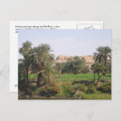 Ägyptische Landschaft Postkarte (Vorne/Hinten)