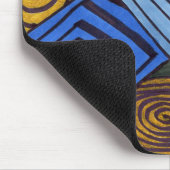 "Ägyptische Links" Abstraktes Design Mousepad (Ecke)