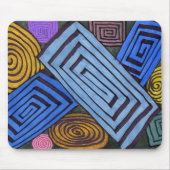 "Ägyptische Links" Abstraktes Design Mousepad (Vorne)