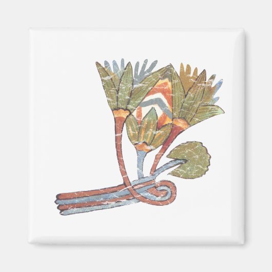 Ägyptische Lotus-Blume Magnet (Vorne)