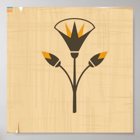 Ägyptische Lotus-Blume Poster (Vorne)
