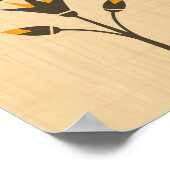 Ägyptische Lotus-Blume Poster (Ecke)