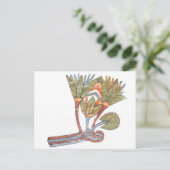 Ägyptische Lotus-Blume Postkarte (Stehend Vorderseite)