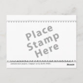 Ägyptische Lotus-Blume Postkarte (Rückseite)