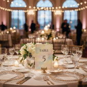 Ägyptische Lotus-Tischnummer Tischnummer