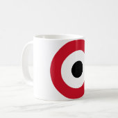 Ägyptische Luftwaffe Roundel Kaffeetasse (Vorderseite Links)