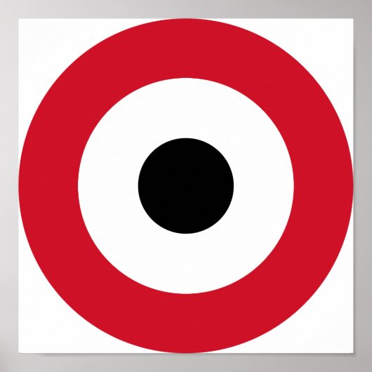 Ägyptische Luftwaffe Roundel Poster (Vorne)